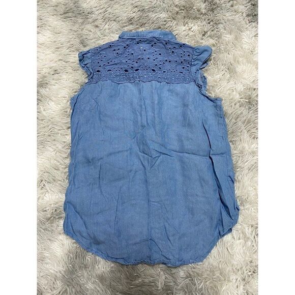 Button Down Blouse Top - Picture 3 of 4